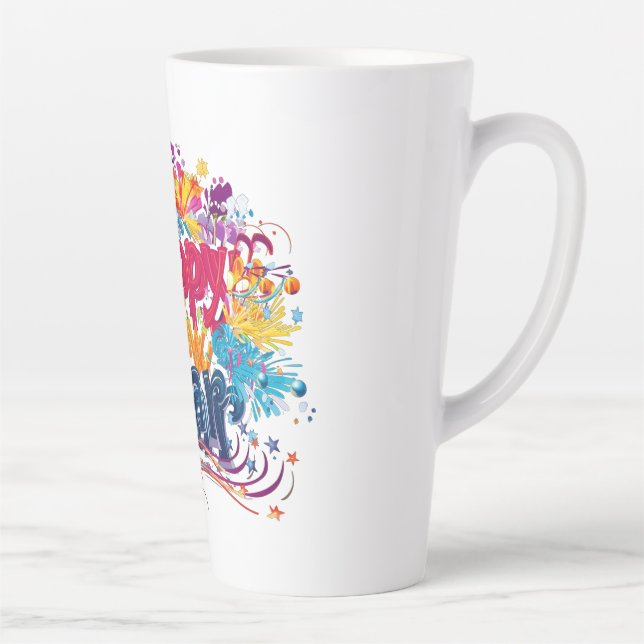 Happy New Year Latte Mug (Right)