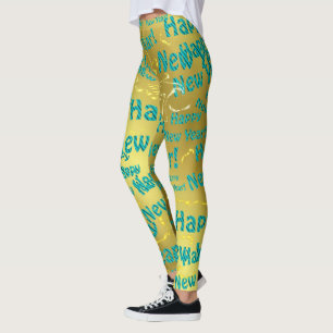 happy new year leggings
