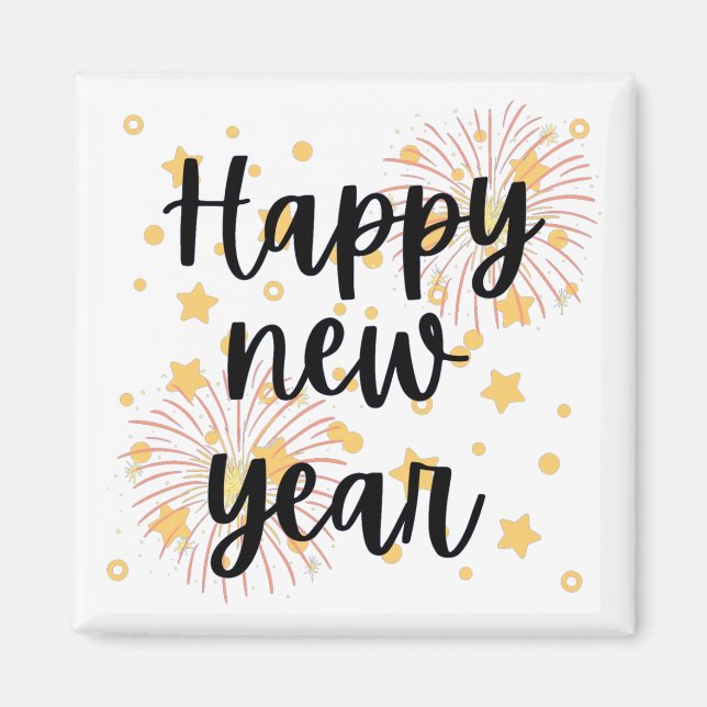 Happy New Year Magnet (Front)