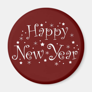happy new year magnet