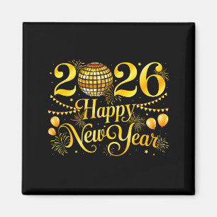 Happy New Year Matching New Year Eve Party Disco B Magnet