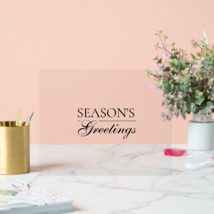 Happy New Year Merry Christmas Holiday Season Acrylic Sign