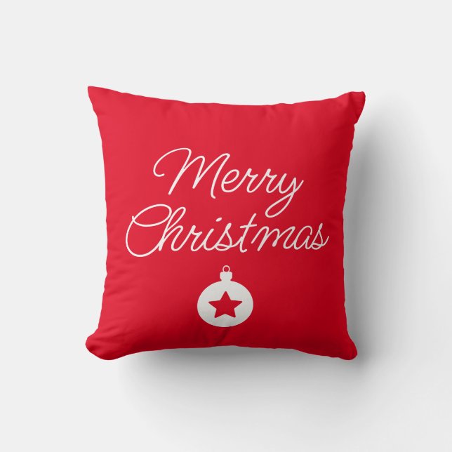 Happy New Year Merry Christmas Holiday Season Cushion (Front)