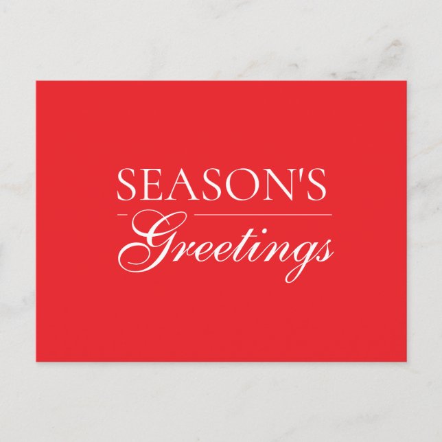 Happy New Year Merry Christmas Holiday Season Invitation Postcard (Front)