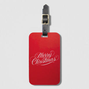 Happy New Year Merry Christmas Holiday Season Luggage Tag