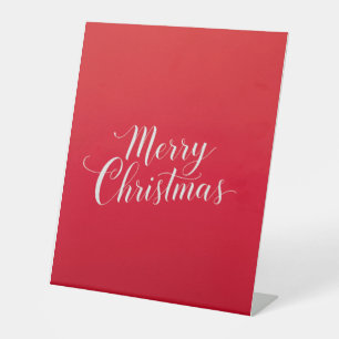 Happy New Year Merry Christmas Holiday Season Pedestal Sign