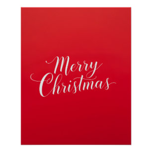 Happy New Year Merry Christmas Holiday Season Poster