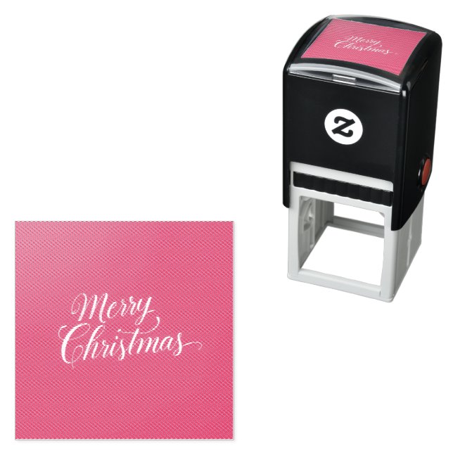 Happy New Year Merry Christmas Holiday Season Self-inking Stamp (In Situ)