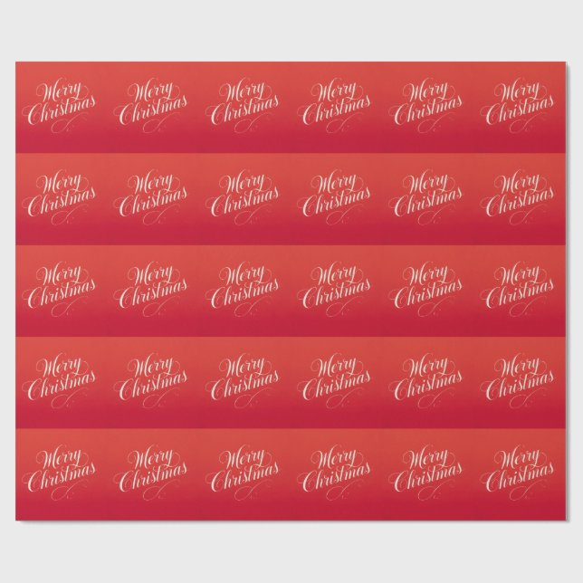 Happy New Year Merry Christmas Holiday Season Wrapping Paper (Flat)
