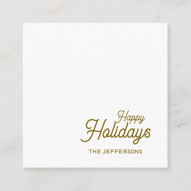 Happy New Year Merry Christmas Seasonal Family Enclosure Card (Front)