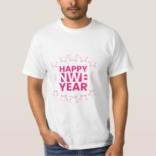 Happy New Year Modern Stylist T-Shirt Design