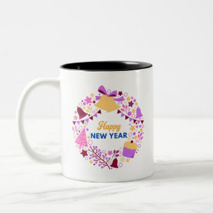 happy new year mug design