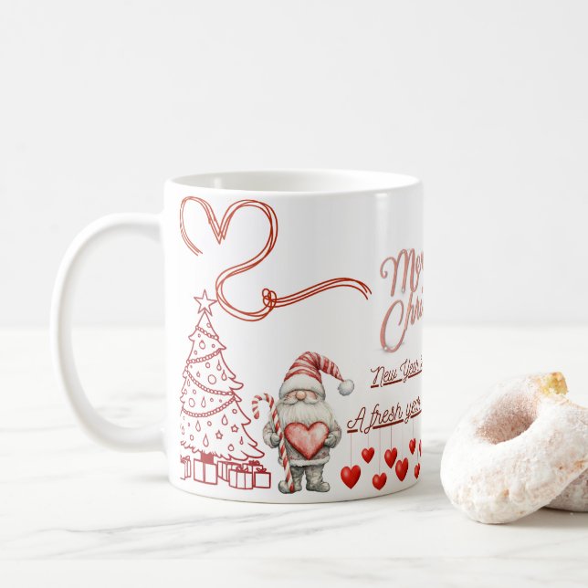 Happy New Year Mug – Premium Celebration Design (With Donut)