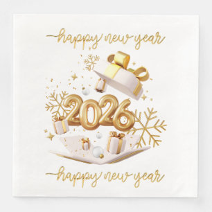 Happy new year napkin
