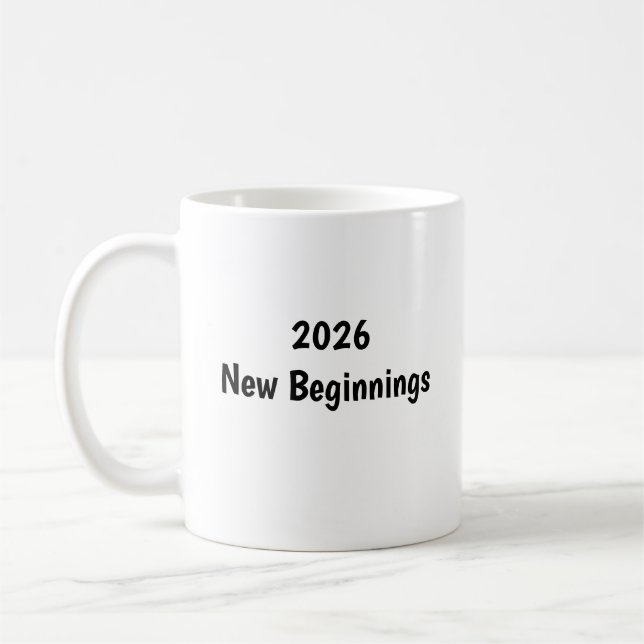 Happy New Year ✨ New Beginnings Mug (Left)