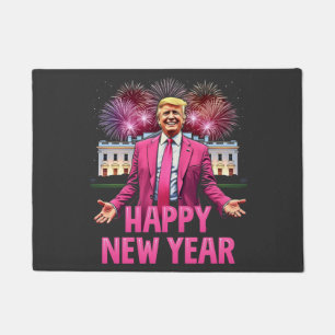 Happy New Year New Eve Trump Inauguration Day Xmas Doormat