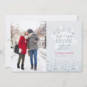Happy New Year New Home   Holiday Photo Card