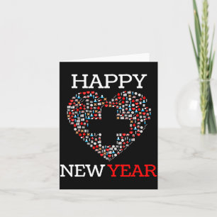 Happy New Year Nurse Heart 2023 Funny Nursing Prac Card