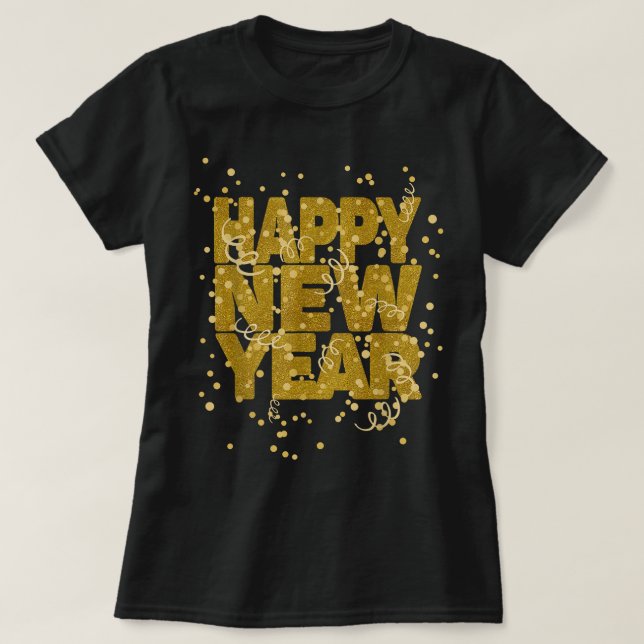 Happy New Year NYE Party - Funny New Years Eve Con T-Shirt (Design Front)