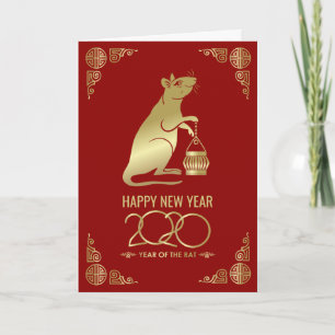 Happy New Year of The Rat - 2020 Card