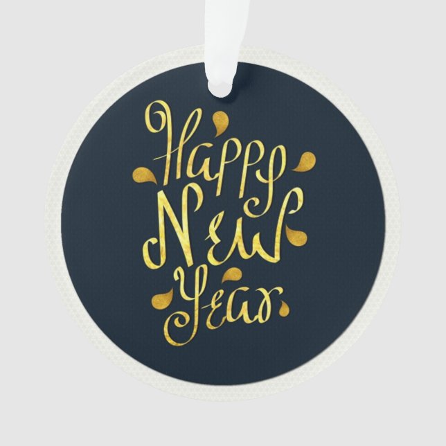 Happy New Year Ornament (Front)