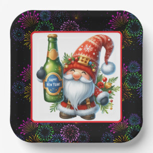 Happy New Year  Paper Plate