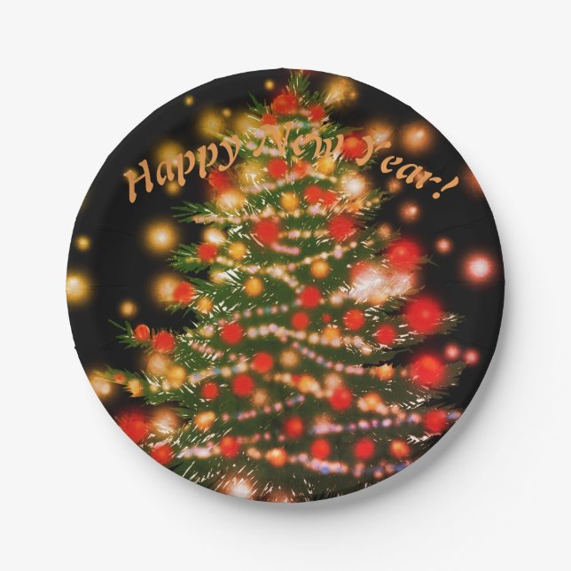 Happy New Year Paper plates (Front)