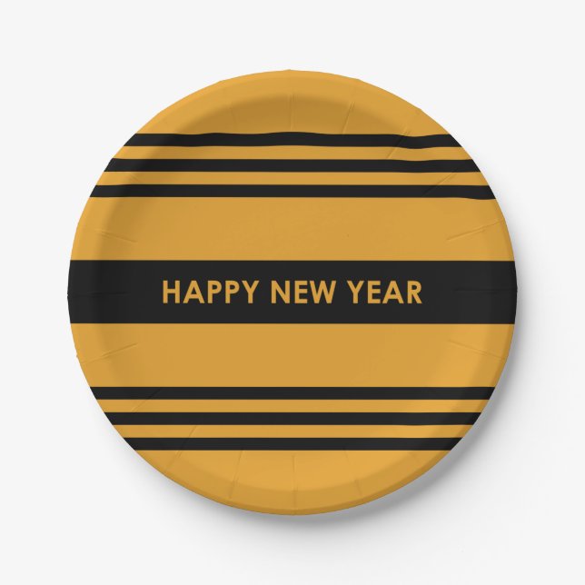 Happy New Year Paper Plates (Front)