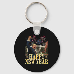 Happy New Year Party 2025 Trump 2024 Take America Key Ring