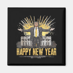 Happy New Year Party 2025 Trump 2024 Take America Magnet