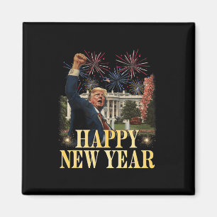 Happy New Year Party 2025 Trump 2024 Take America  Magnet