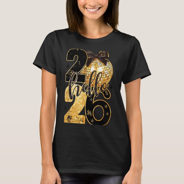 Happy New Year Party 2026 Ballon Family Matching M T-Shirt (Front)