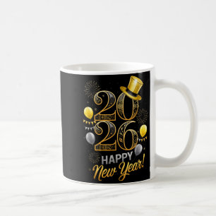 Happy New Year Party 2026 Family Matching Balloon  Coffee Mug