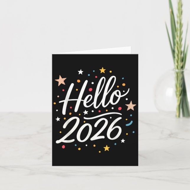 Happy New Year Party 2026 Family Matching Men Wome Card (Front)