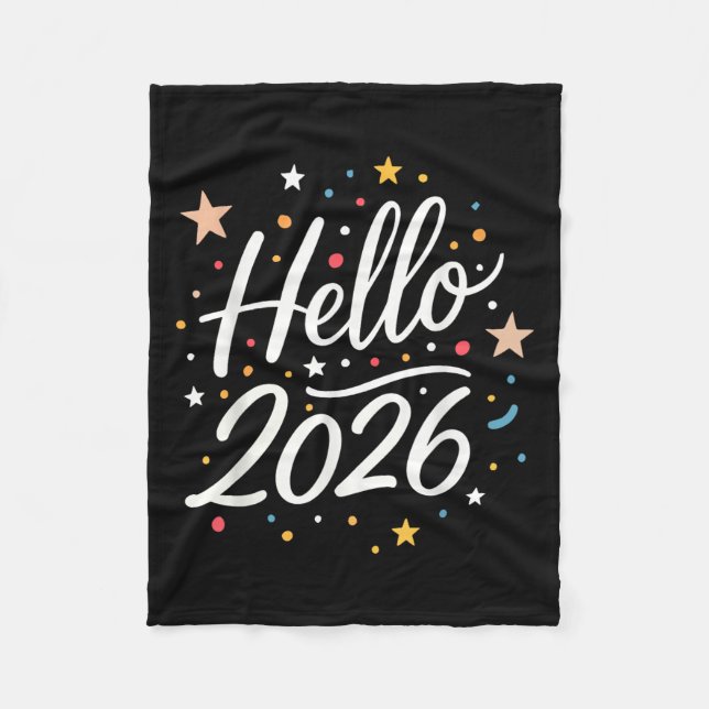 Happy New Year Party 2026 Family Matching Men Wome Fleece Blanket (Front)