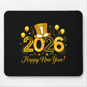 Happy New Year Party 2026 Fireworks Family Matchin Mouse Pad