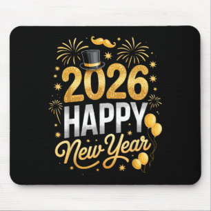 Happy New Year Party 2026 Fireworks Family Matchin Mouse Pad