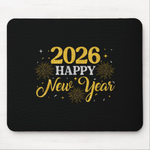 Happy New Year Party 2026 Fireworks Family Matchin Mouse Pad