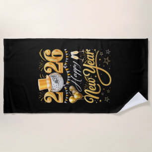 Happy New Year Party 2026 Funny Balloon Family Mat