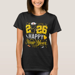 Happy New Year Party 2026 Nurse Family Matching Me T-Shirt