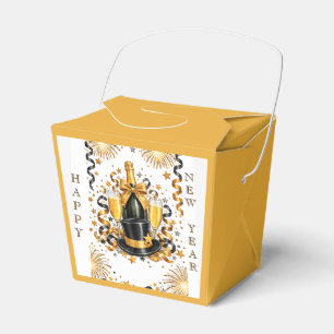 Happy New Year Party Celebration Favour Box