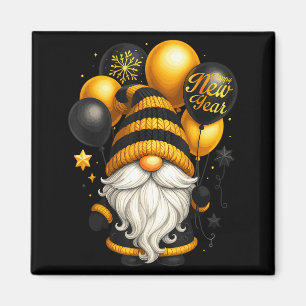 Happy New Year Party New Years Eve 2026 Gnome Love Magnet