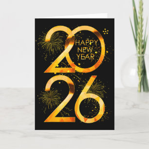 Happy New Year Party Supplies 2026 Family Matching Card