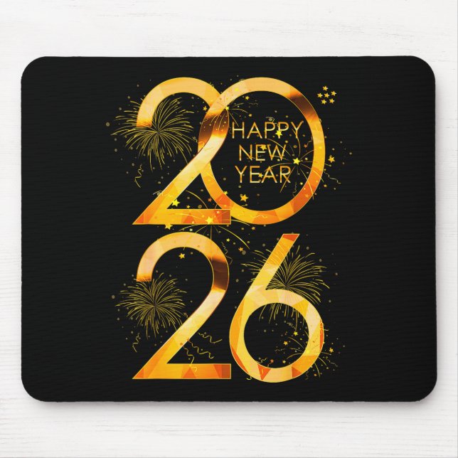 Happy New Year Party Supplies 2026 Family Matching Mouse Pad (Front)