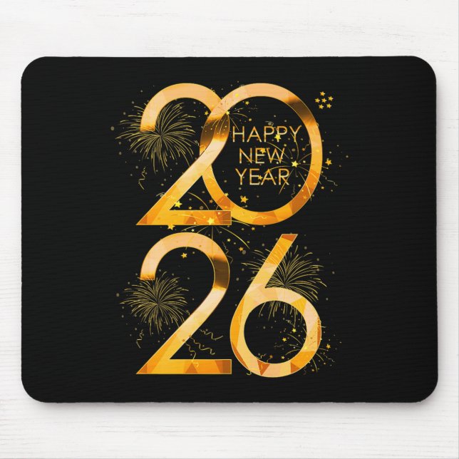 Happy New Year Party Supplies 2026 Family Matching Mouse Pad (Front)