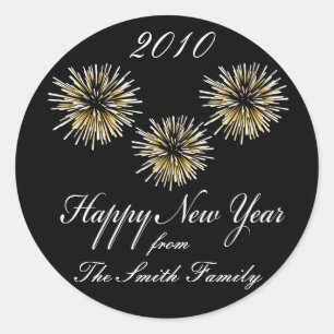 Happy New Year - Personalised Sticker Labels
