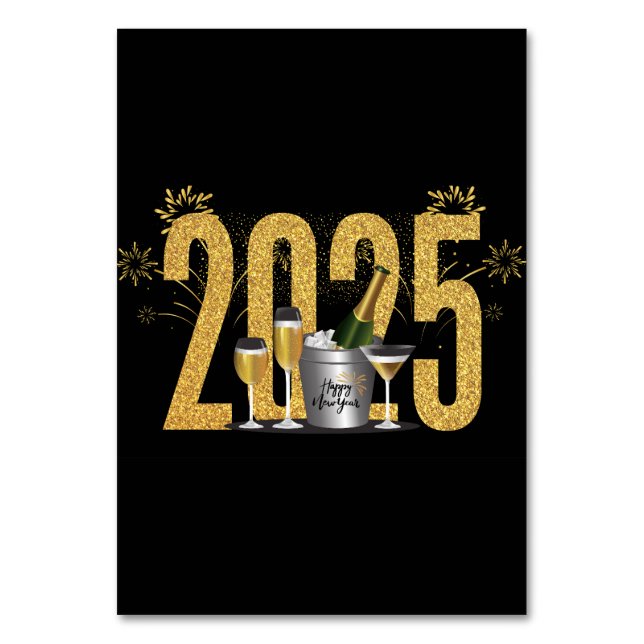 Happy New Year - Place Card  (Front)