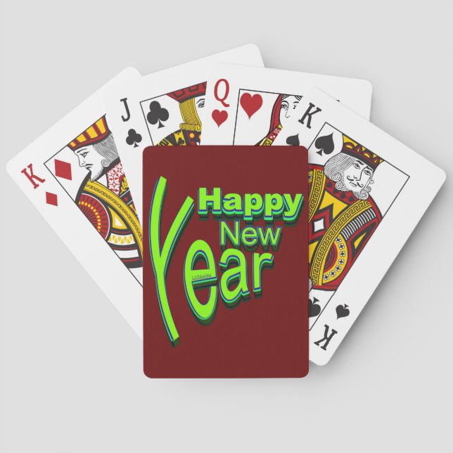 HAPPY NEW YEAR                                     PLAYING CARDS (Back)