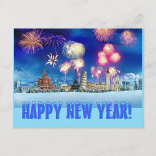 Happy New Year! Postcard
