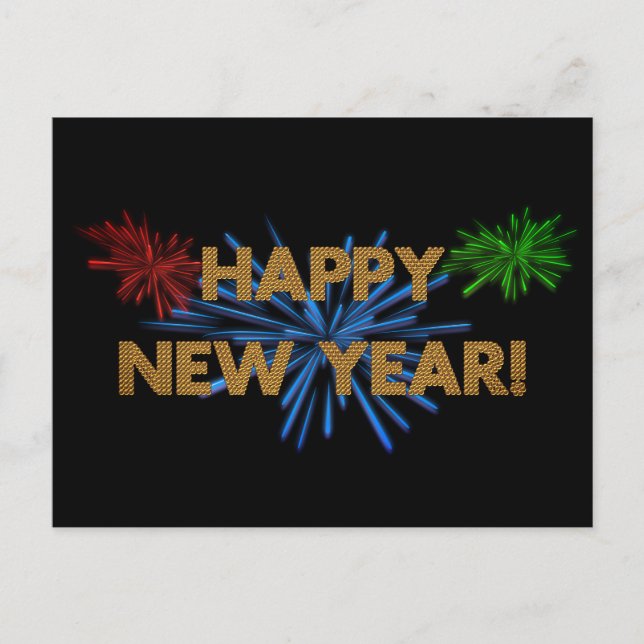 happy New Year postcard (Front)